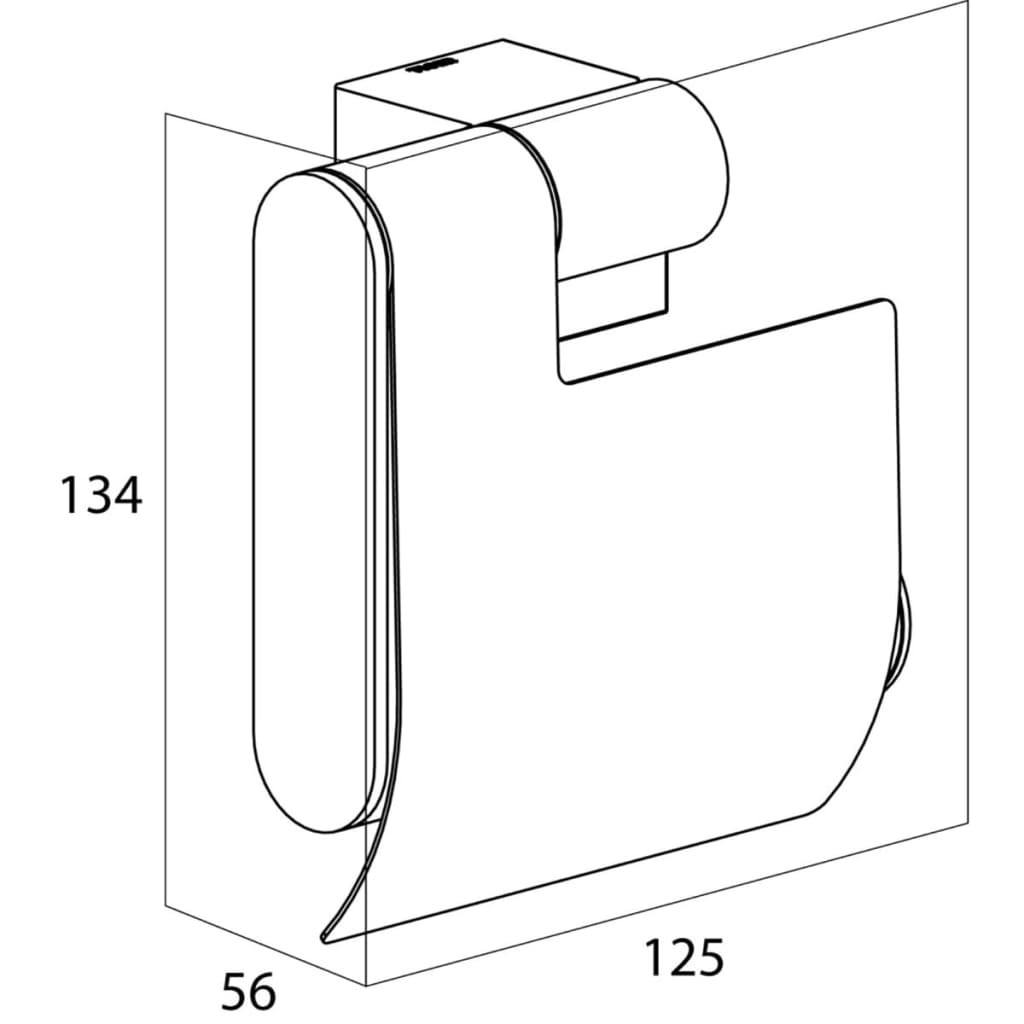 Porta carta igienica Nomad cromo 249130346