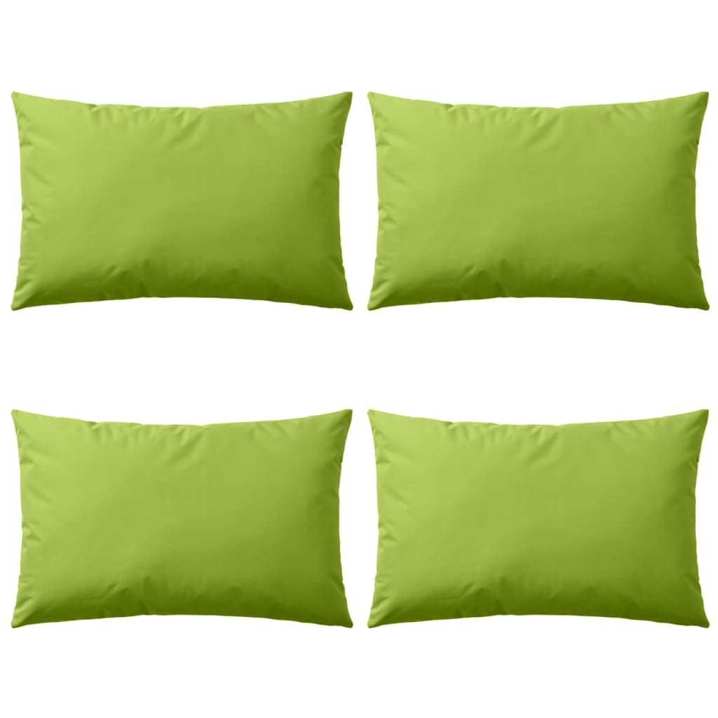 Cuscini da Esterno 4 pz 60x40 cm Verde Mela