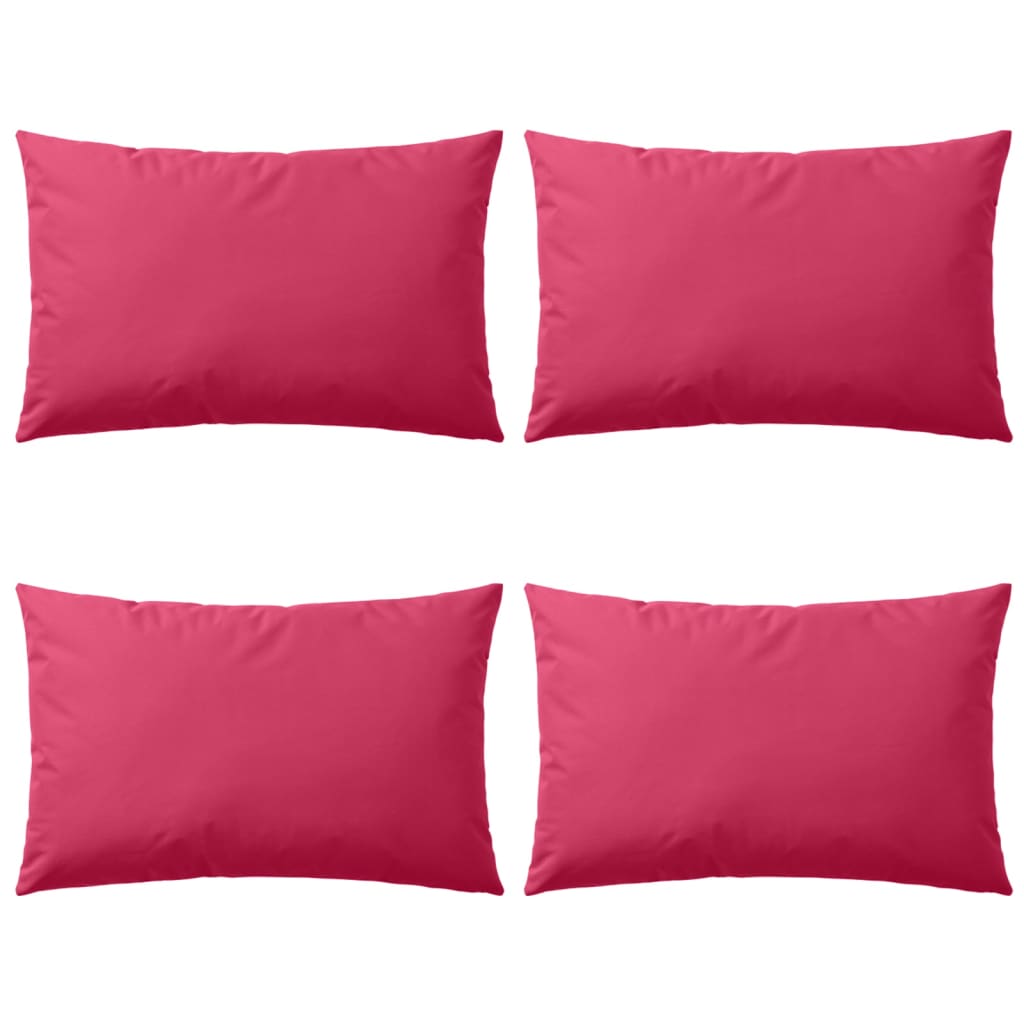 Cuscini da Esterno 4 pz 60x40 cm Rosa