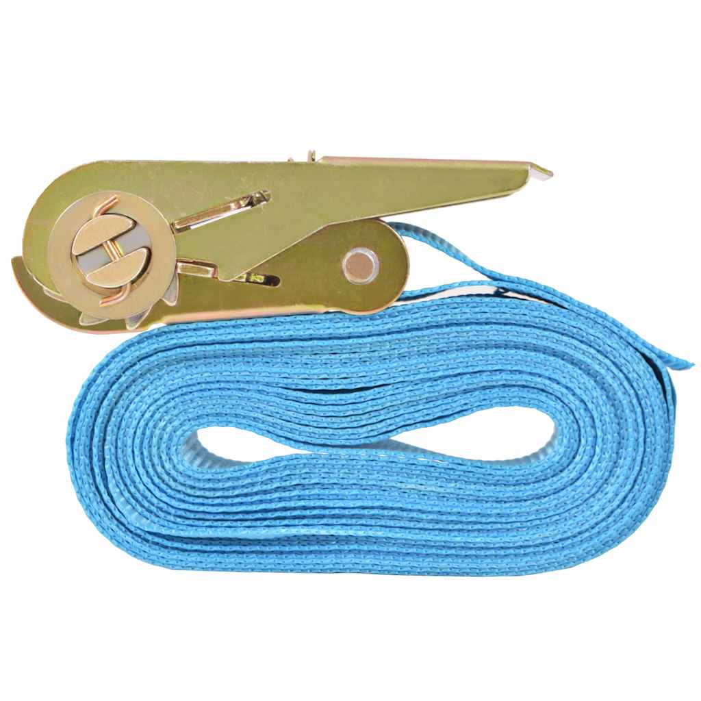Cinghie d’Ancoraggio 4 pz a Cricchetto 0,8 T 6mx25mm Blu
