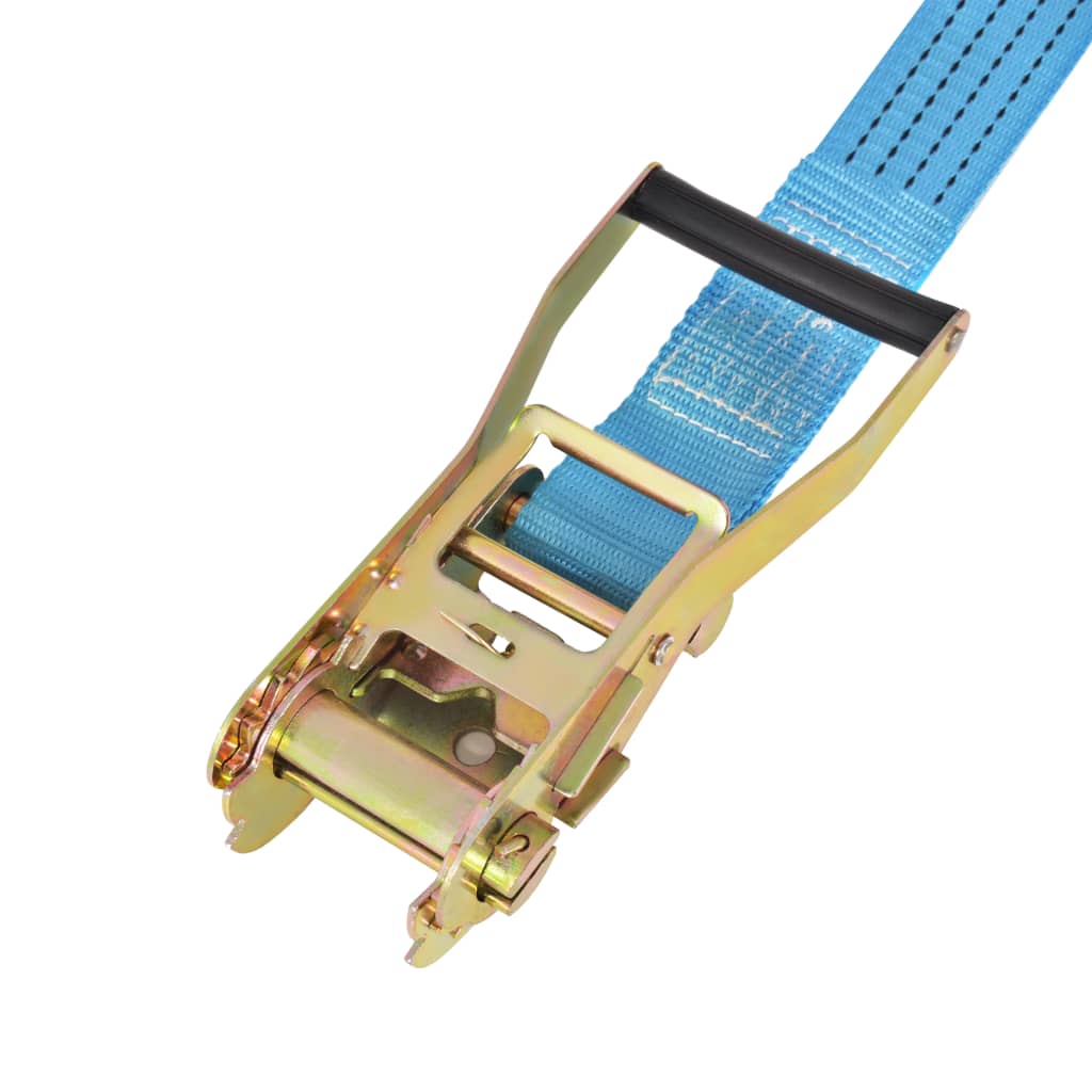 Cinghie d'Ancoraggio 4 pz a Cricchetto 4 T 8mx50mm Blu