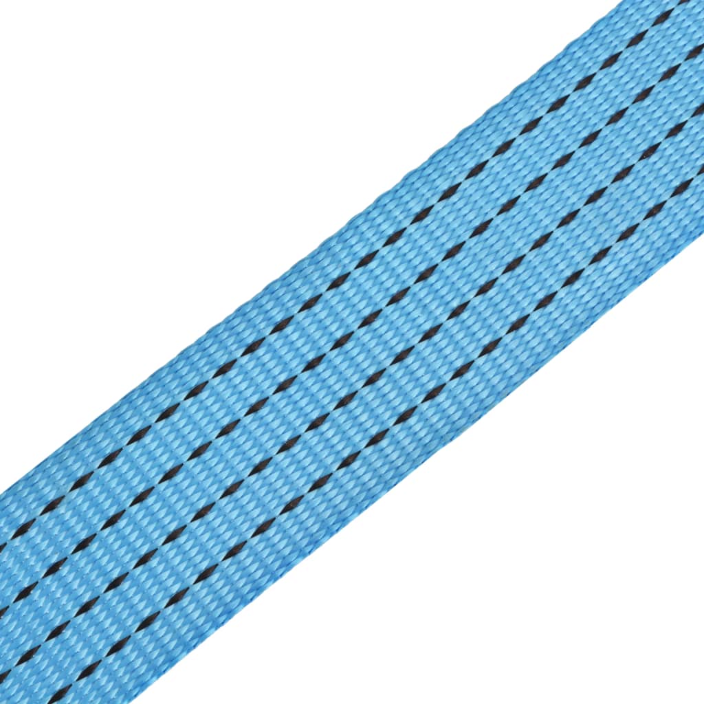 Cinghie d'Ancoraggio 4 pz a Cricchetto 4 T 8mx50mm Blu