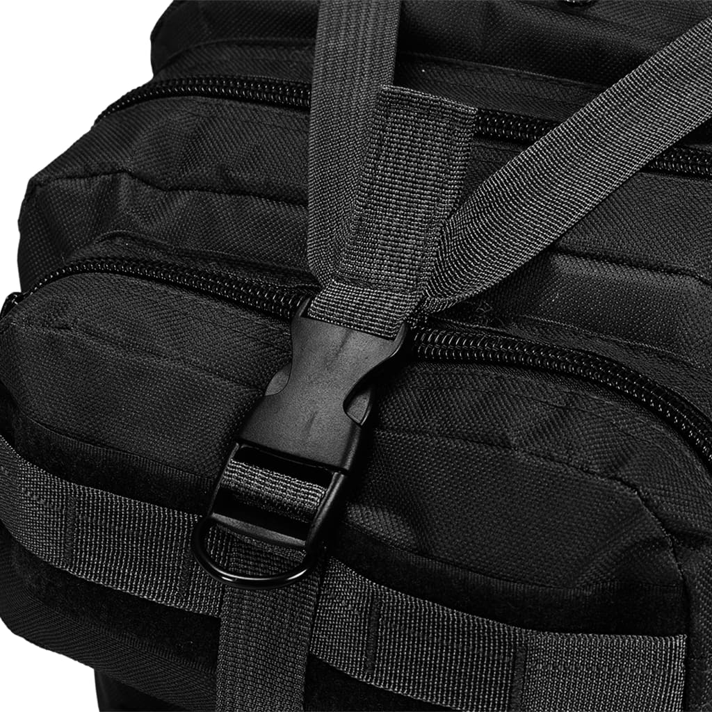 Zaino in Stile Militare 50 L Nero