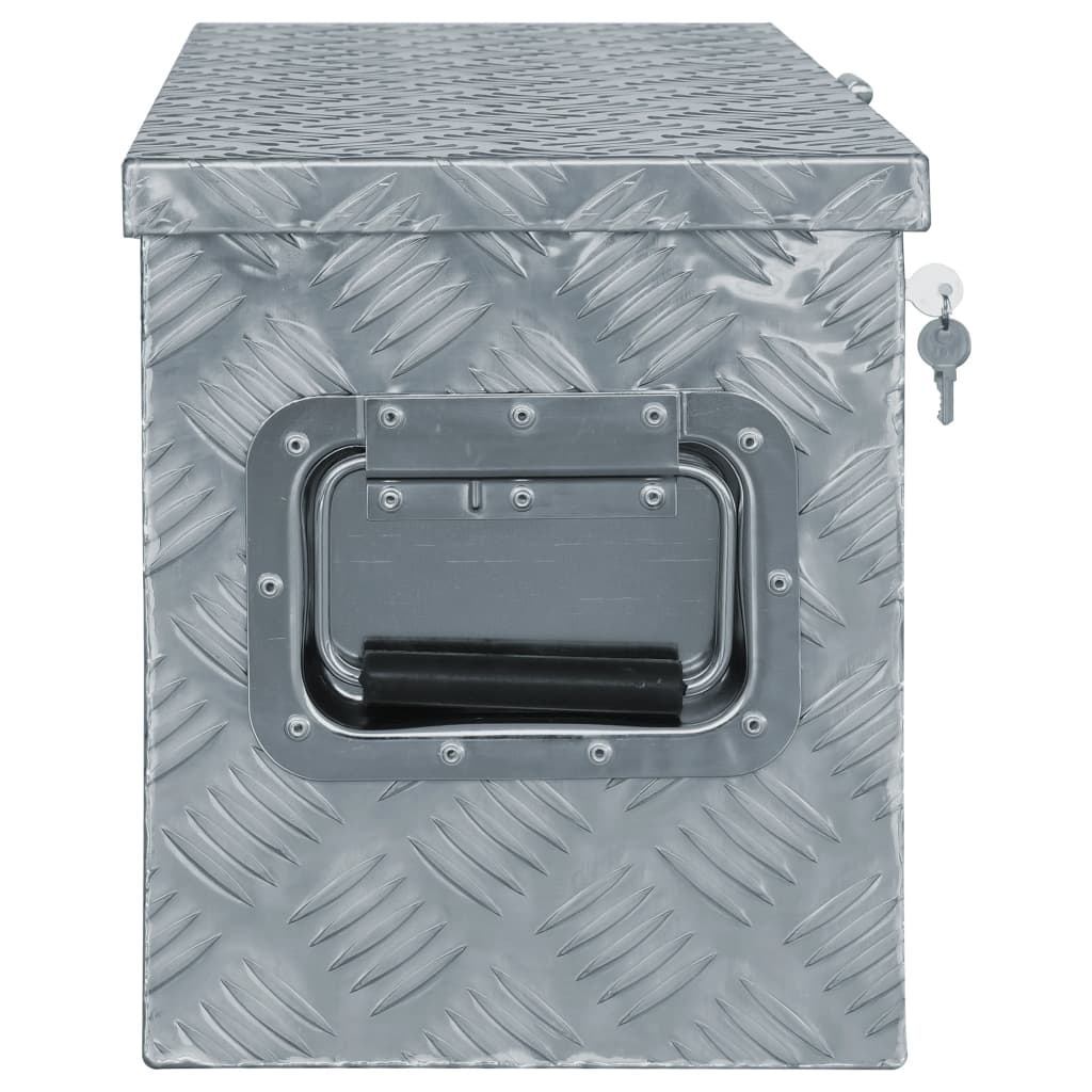 Cassetta in Alluminio 76,5x26,5x33 cm Argento