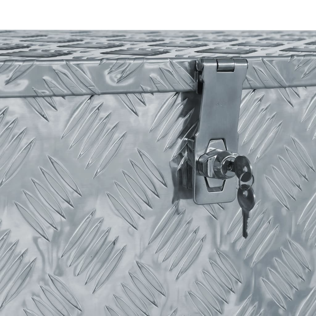 Cassetta in Alluminio 110,5x38,5x40cm Argento