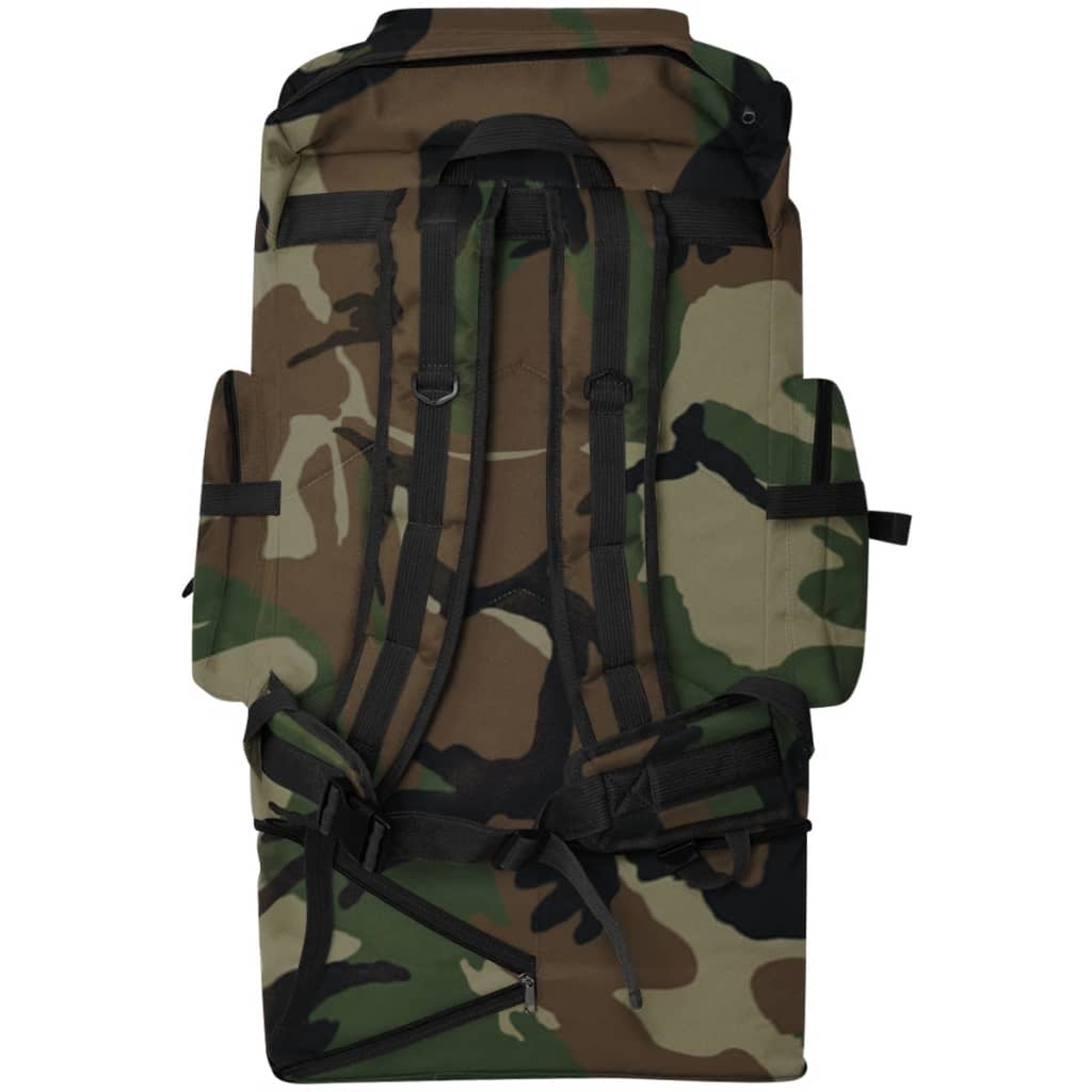 Zaino stile militare XXL 100 L mimetico