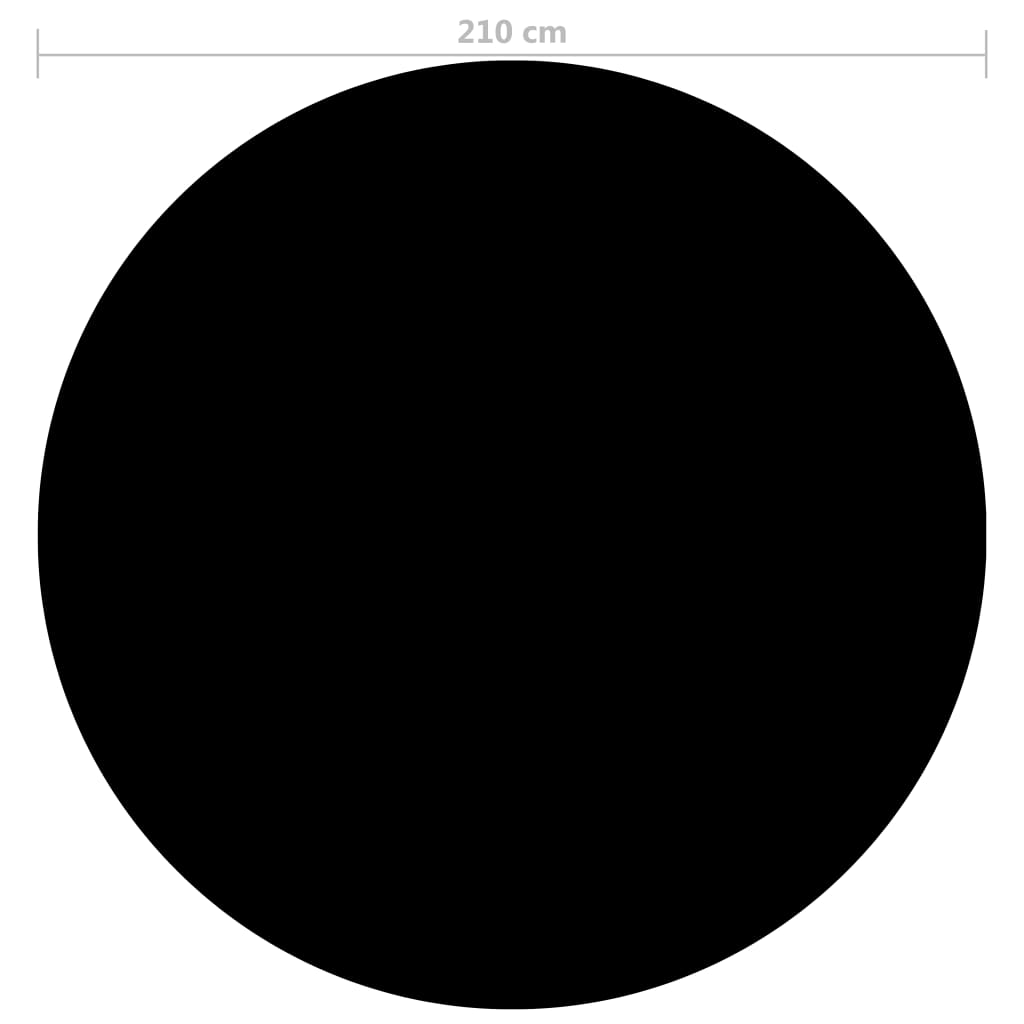 Copertura per Piscina Nera 210 cm PE
