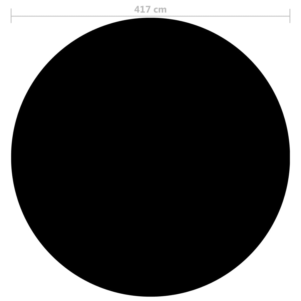 Copertura per Piscina Nera 417 cm PE