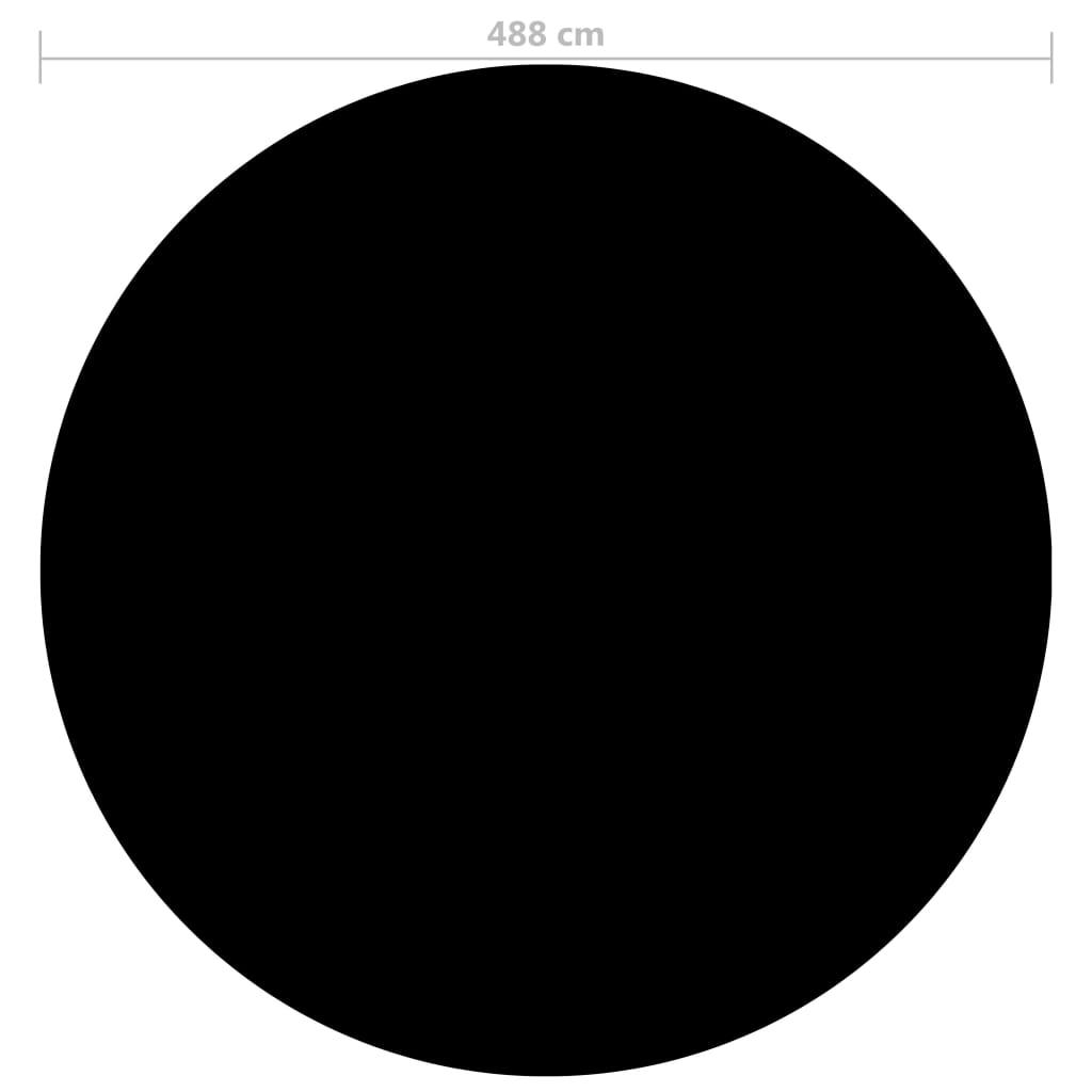 Copertura per Piscina Nera 488 cm PE