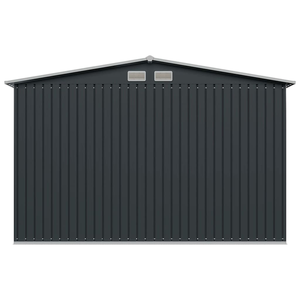 Capanno per Attrezzi Antracite in Acciaio 257x205x178 cm