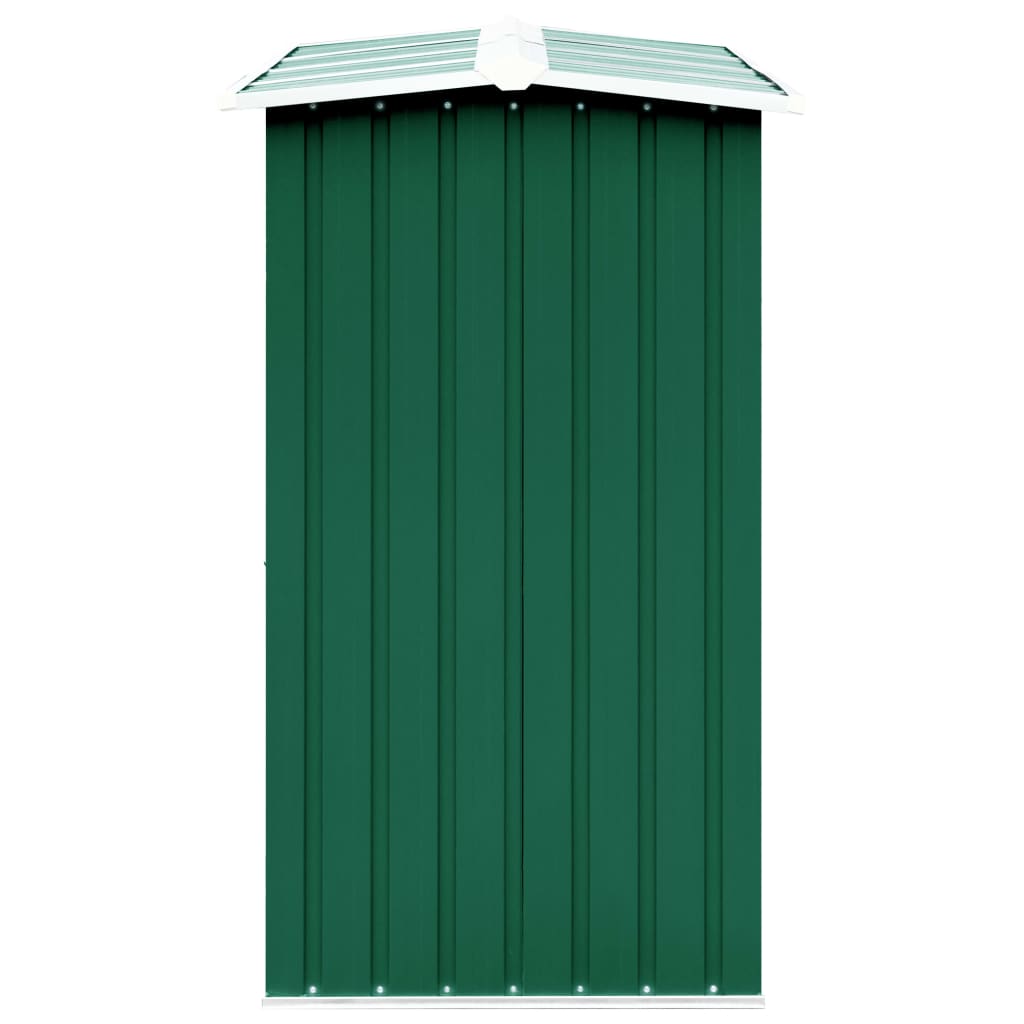 Capannone da Giardino in Acciaio Zincato 330x92x153cm Verde