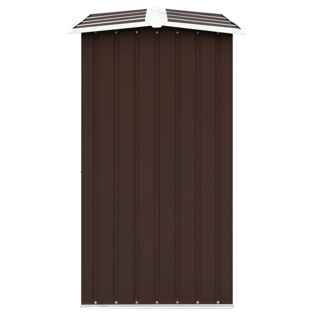 Capannone da Giardino in Acciaio Zincato 330x92x153cm Marrone