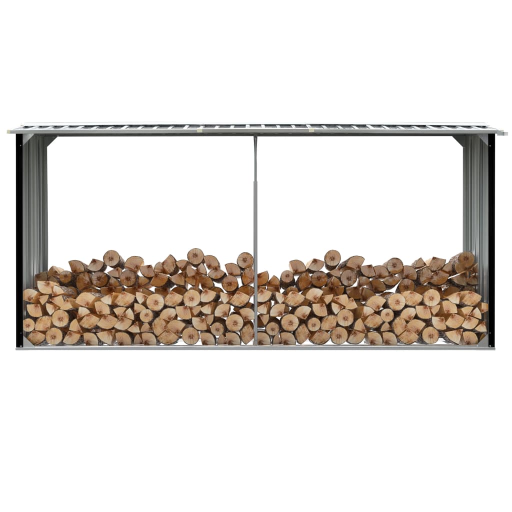 Capannone da Giardino in Acciaio Zincato 330x92x153cm Antracite