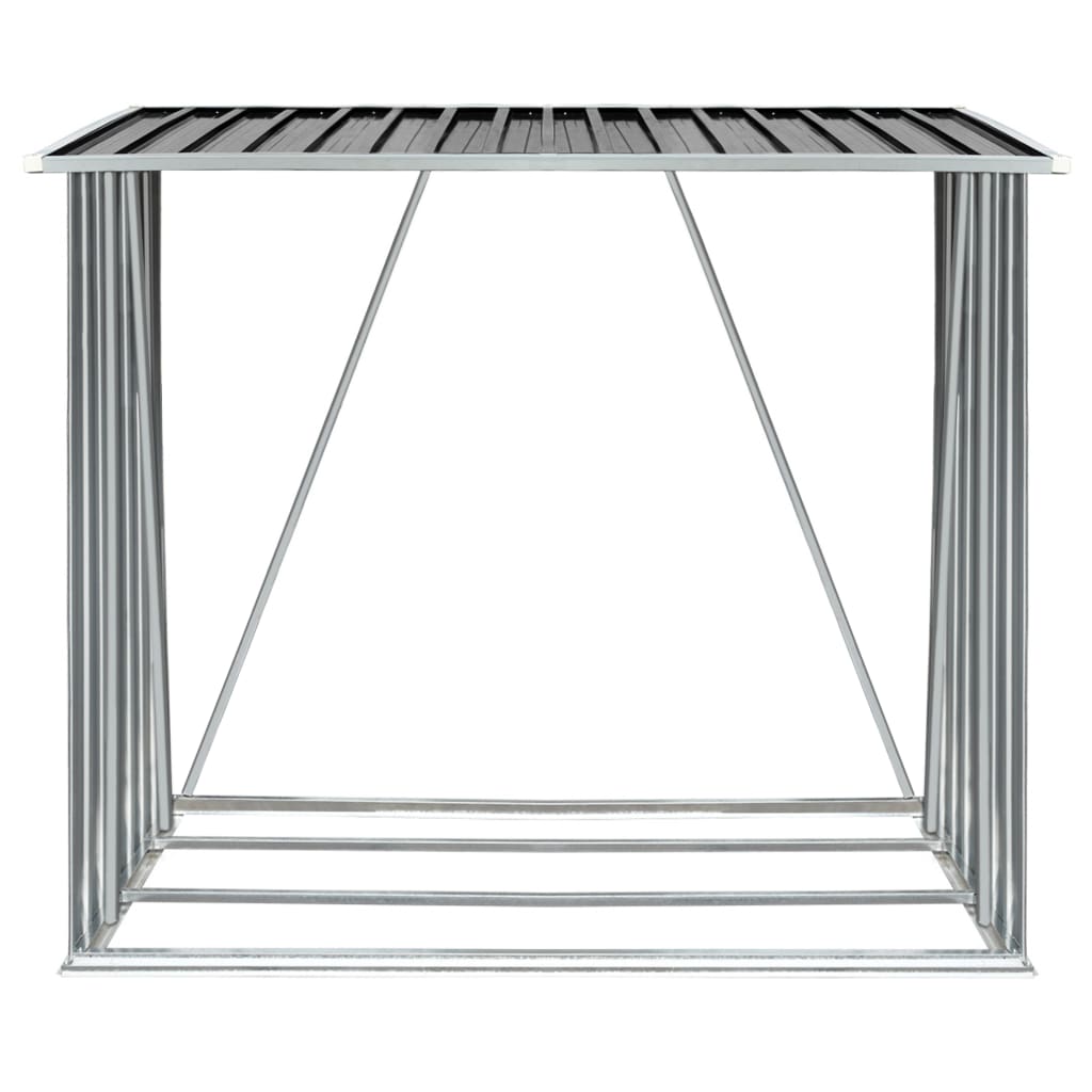 Capannone da Giardino in Acciaio Zincato 163x83x154cm Antracite