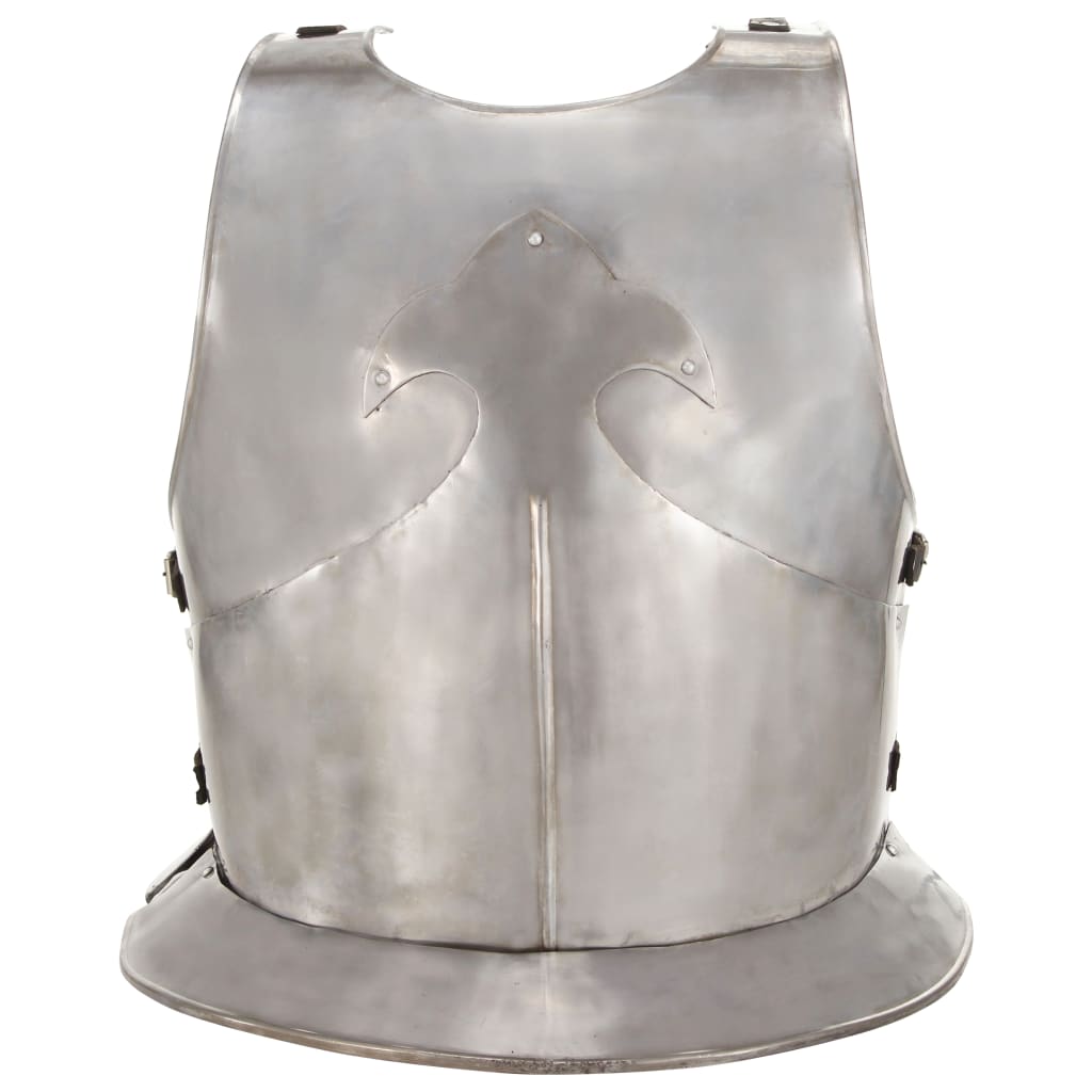 Corazza da Cavaliere Medievale Replica LARP Argento in Acciaio