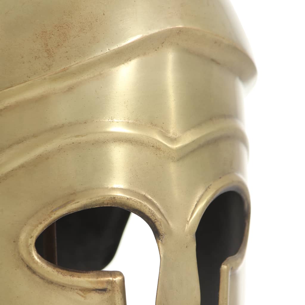 Elmo da Guerriero Greco Antico per LARP in Acciaio Ottone