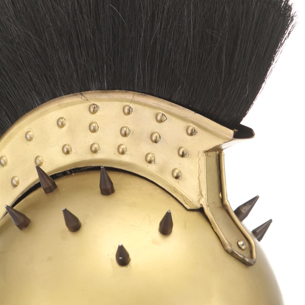Elmo da Guerriero Greco Antico per LARP in Acciaio Ottone