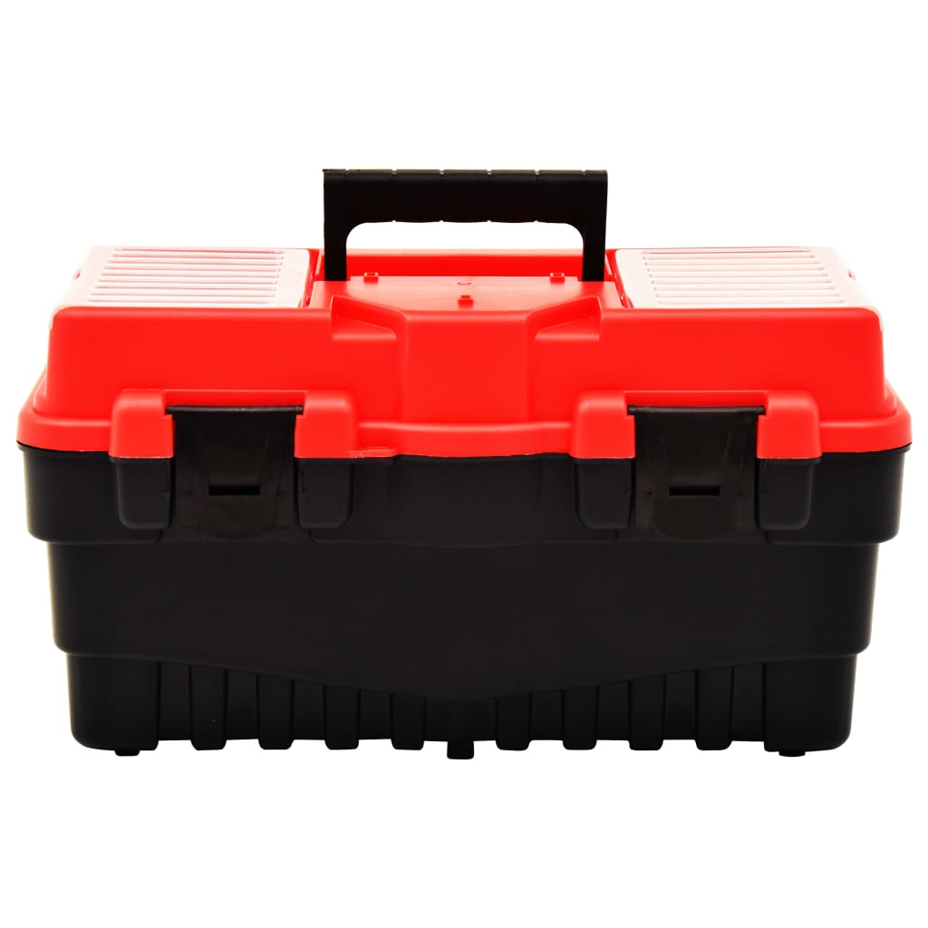 Cassetta degli Attrezzi in Plastica 462x256x242 mm Rossa