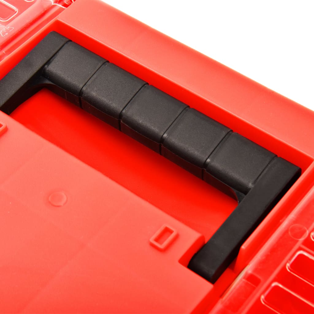 Cassetta degli Attrezzi in Plastica 462x256x242 mm Rossa