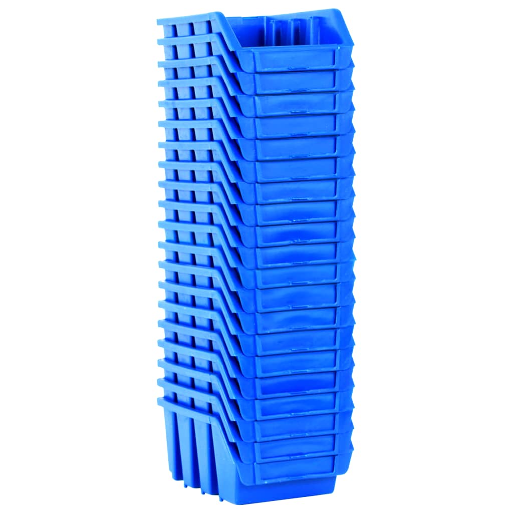 Contenitori Impilabili 20 pz Blu in Plastica