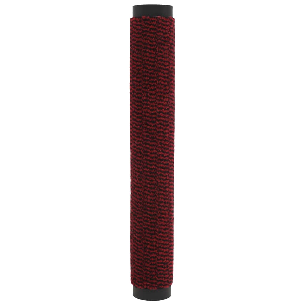 Tappeti Antipolvere 2 pz Rettangolari Trapuntati 90x150cm Rossi