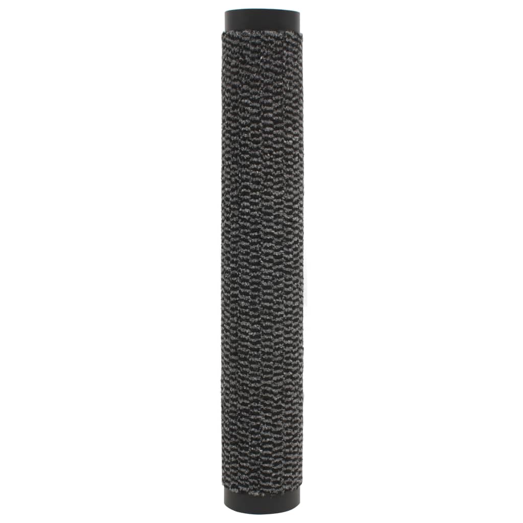 Tappeti Antipolvere 2 pz Trapuntati 120x180cm Antracite