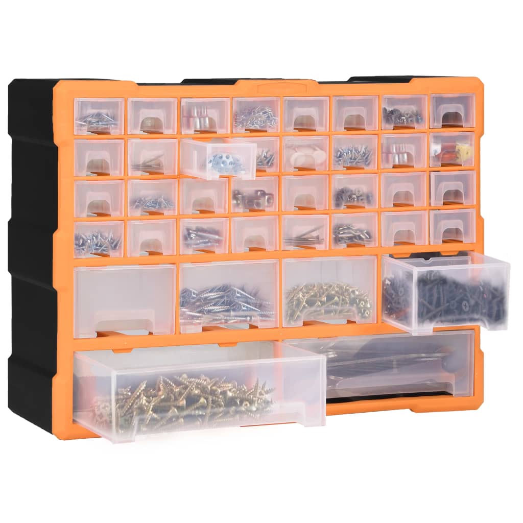 Mobile Contenitore con 38 Cassetti 52x16x37,5 cm