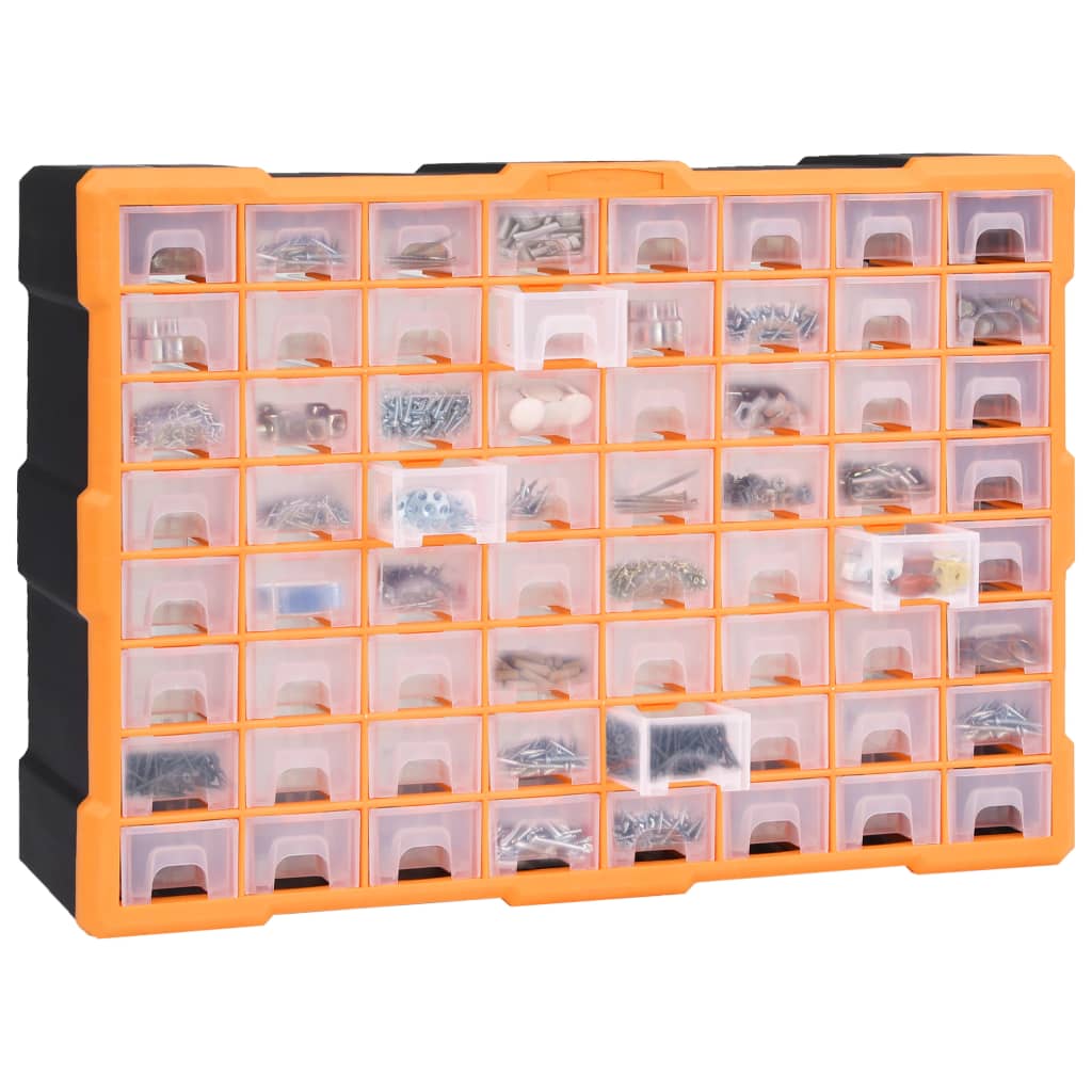 Mobile Contenitore con 64 Cassetti 52x16x37,5 cm