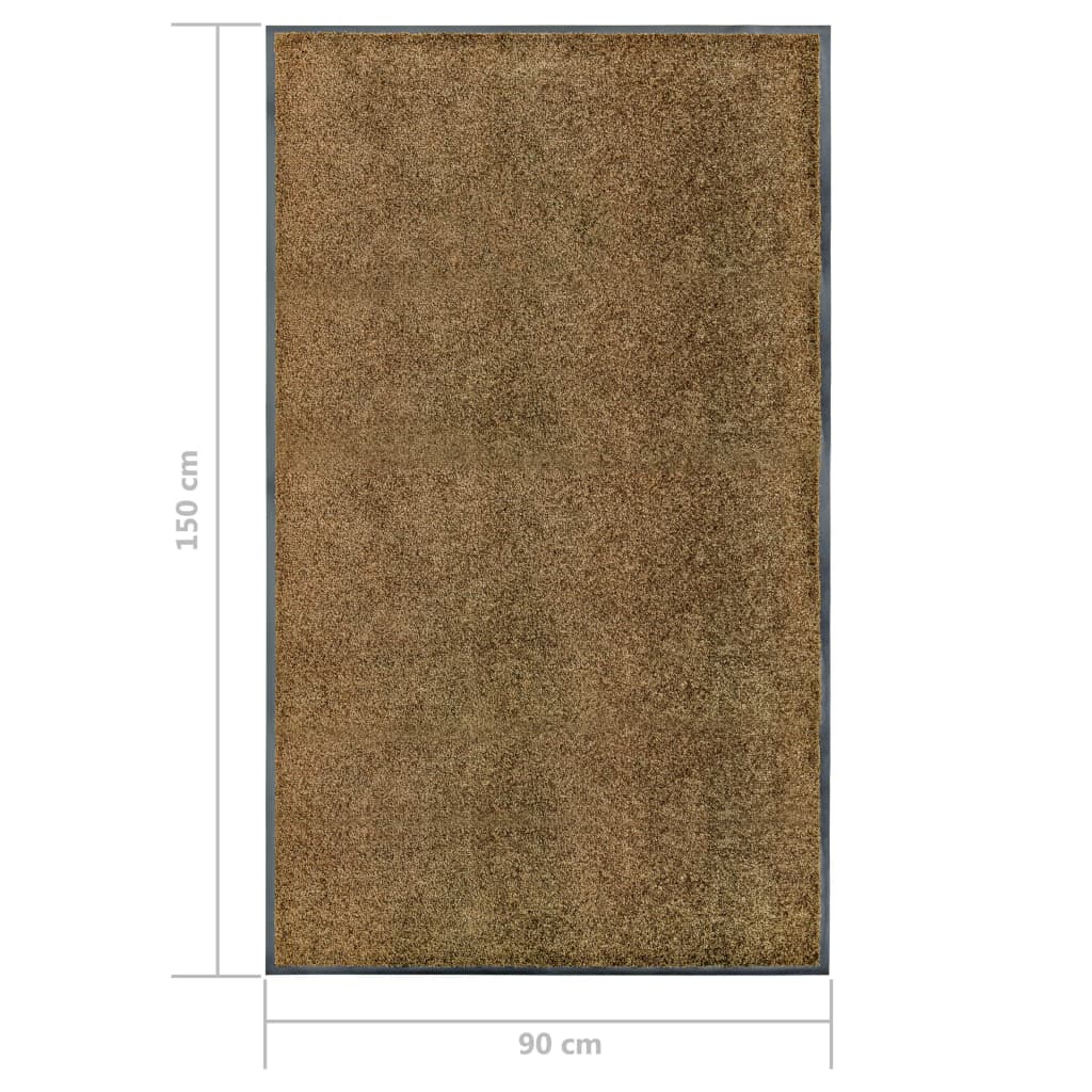 Zerbino Lavabile Marrone 90x150 cm