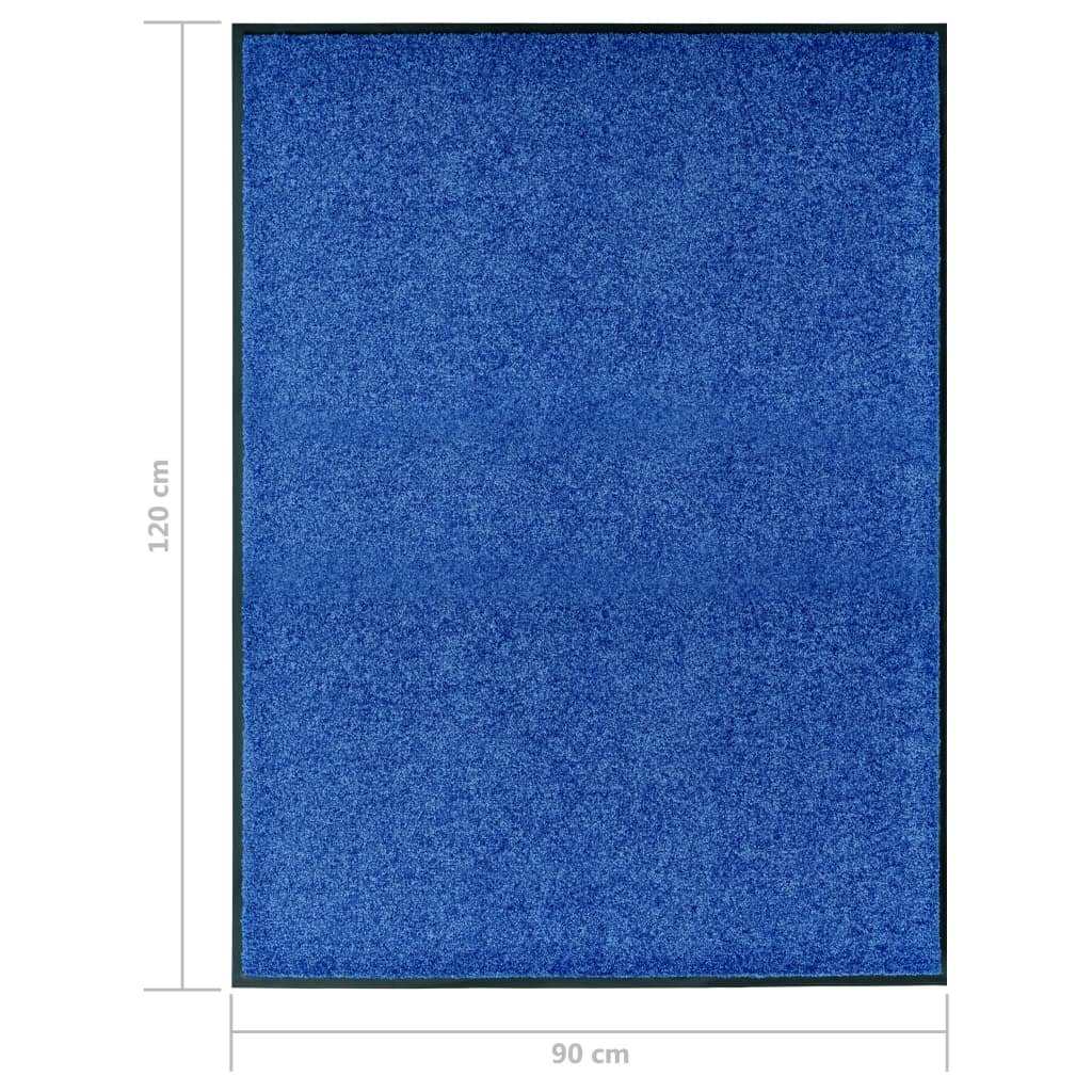 Zerbino Lavabile Blu 90x120 cm