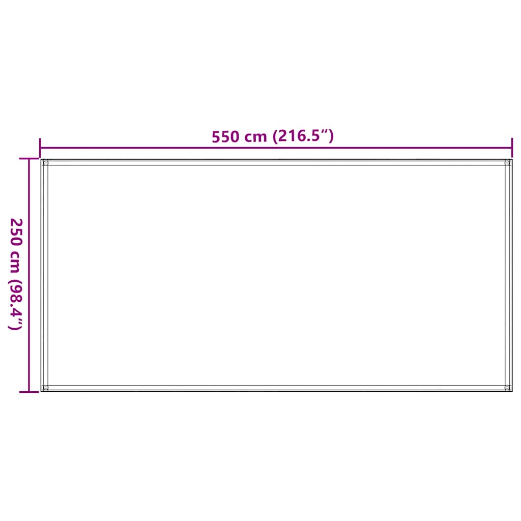 Tappeto da Tenda 250x600 cm Marrone