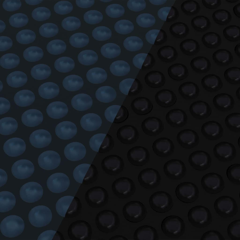 Pellicola Galleggiante Solare PE Piscina 549x274 cm Nero e Blu