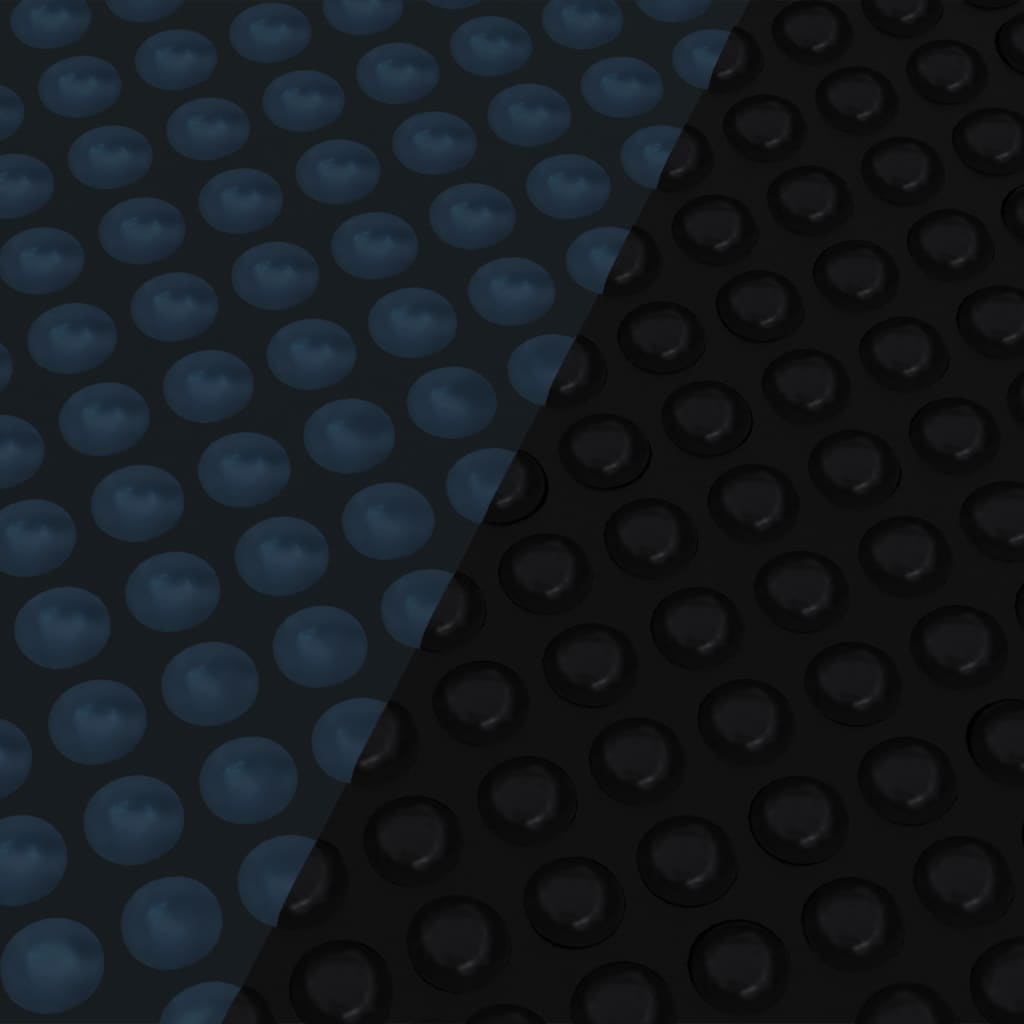 Pellicola Galleggiante Solare PE Piscina 1000x600 cm Nero e Blu