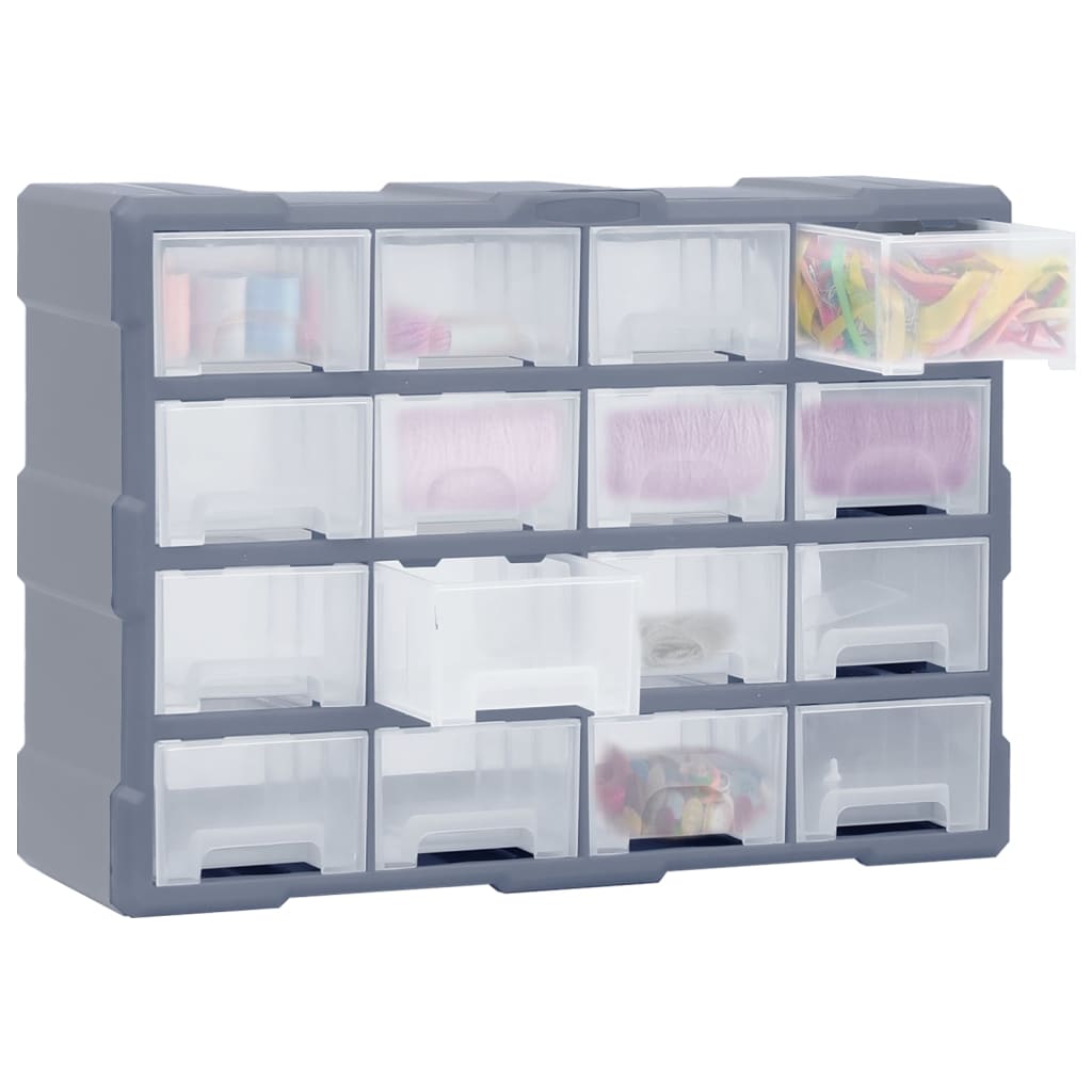 Mobile Contenitore con 16 Cassetti Medi 52x16x37 cm
