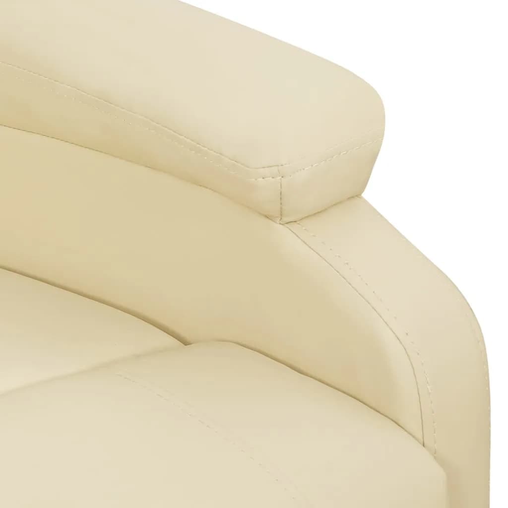Poltrona Alzapersona Crema in Similpelle