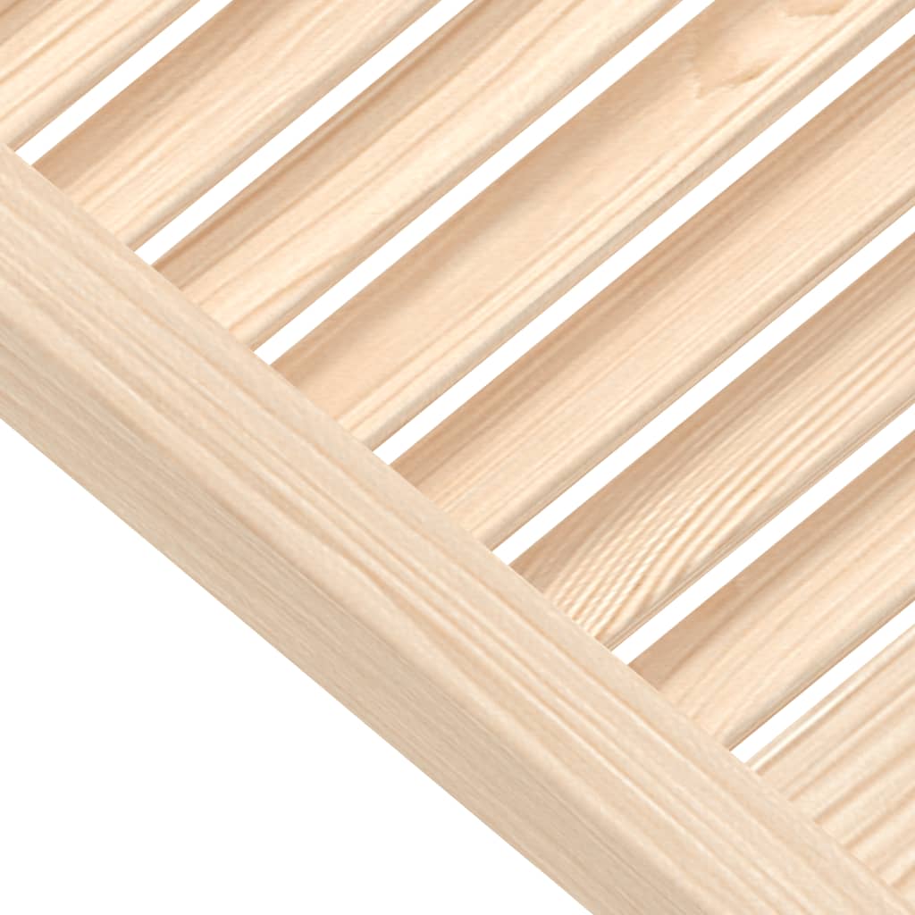 Ante con Design a Lamelle 2 pz 69x49,4 cm in Legno di Pino