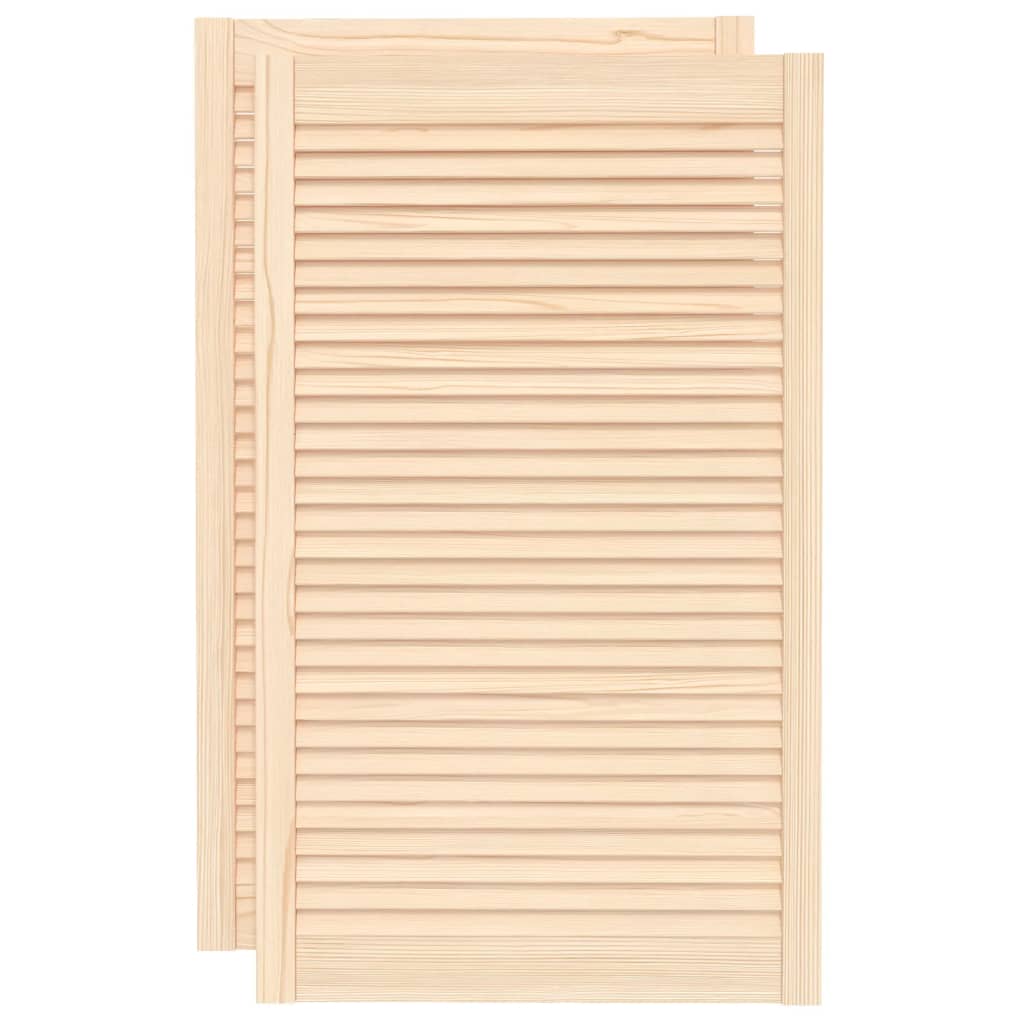 Ante con Design a Lamelle 2 pz 99,3x59,4 cm in Legno di Pino