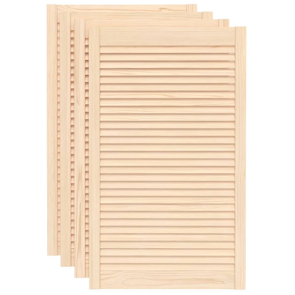 Ante con Design a Lamelle 4 pz 99,3x59,4 cm in Legno di Pino