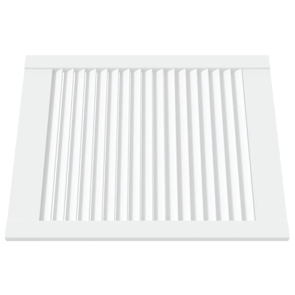 Ante a Lamelle 2 pz Bianche 61,5x49,4 cm in Legno di Pino