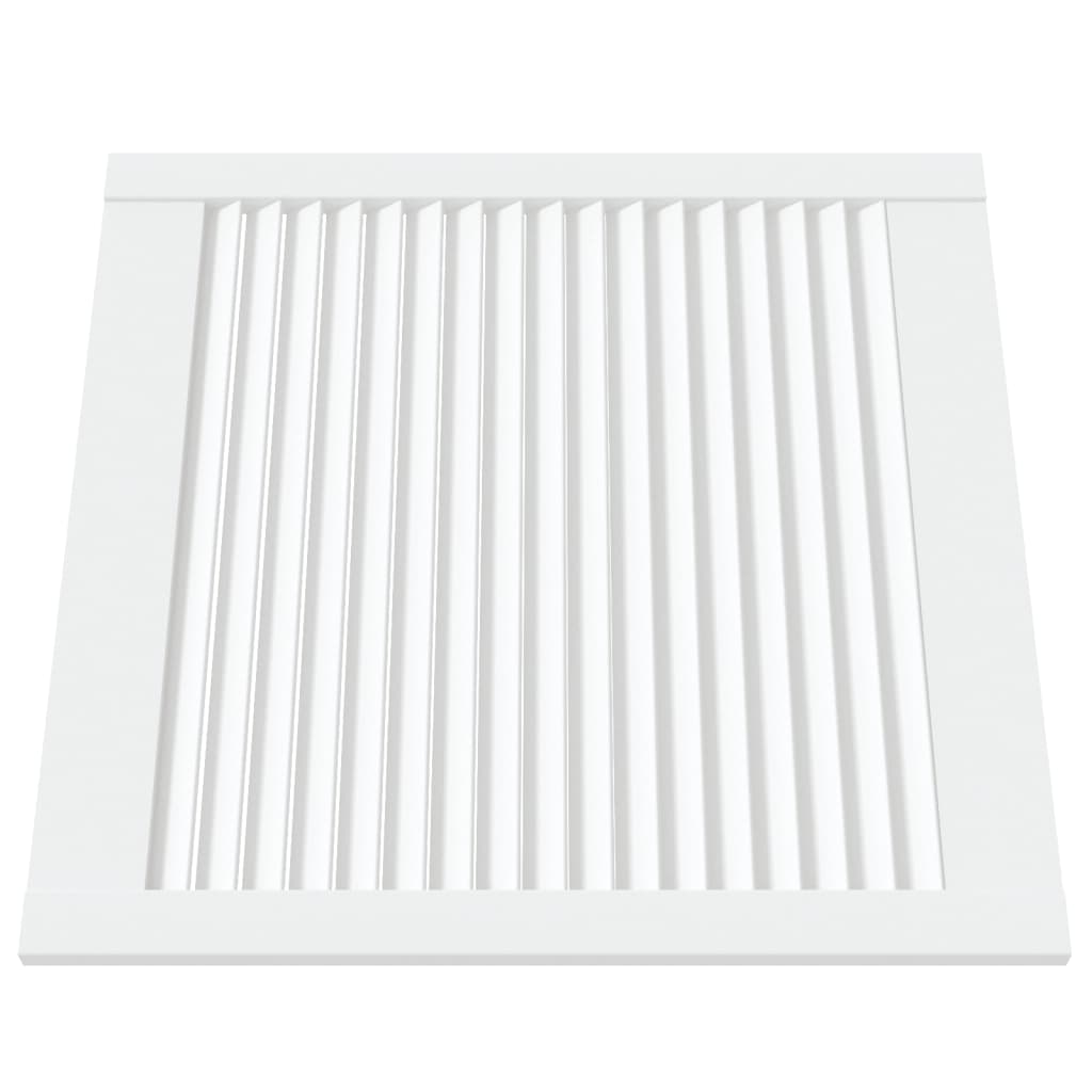 Ante a Lamelle Bianche 2 pz Bianche 61,5x59,4 cm Legno di Pino