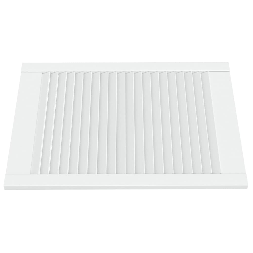 Ante a Lamelle 2 pz Bianche 69x49,4 cm in Legno di Pino