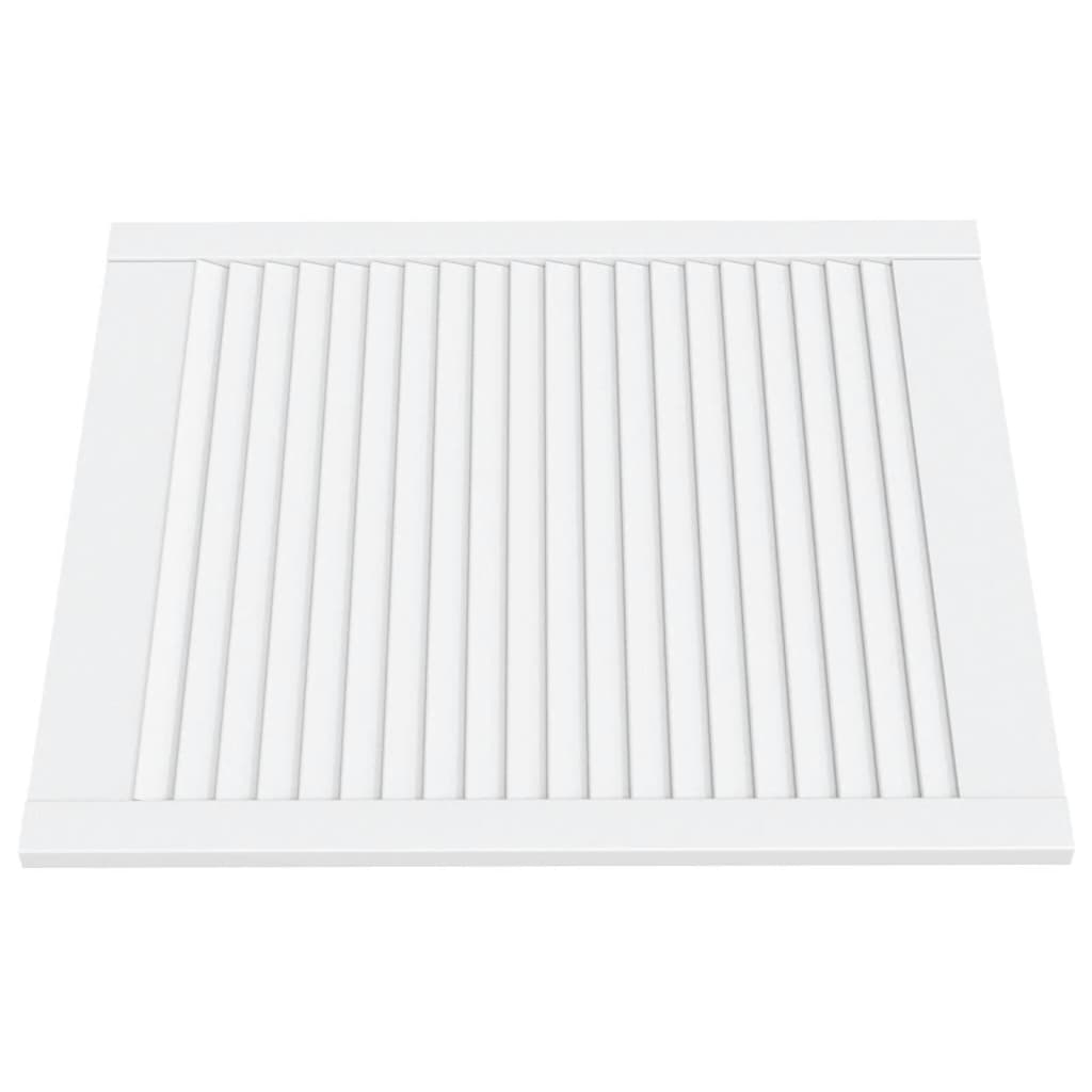 Anta a Lamelle Bianca 69x59,4 cm in Legno di Pino