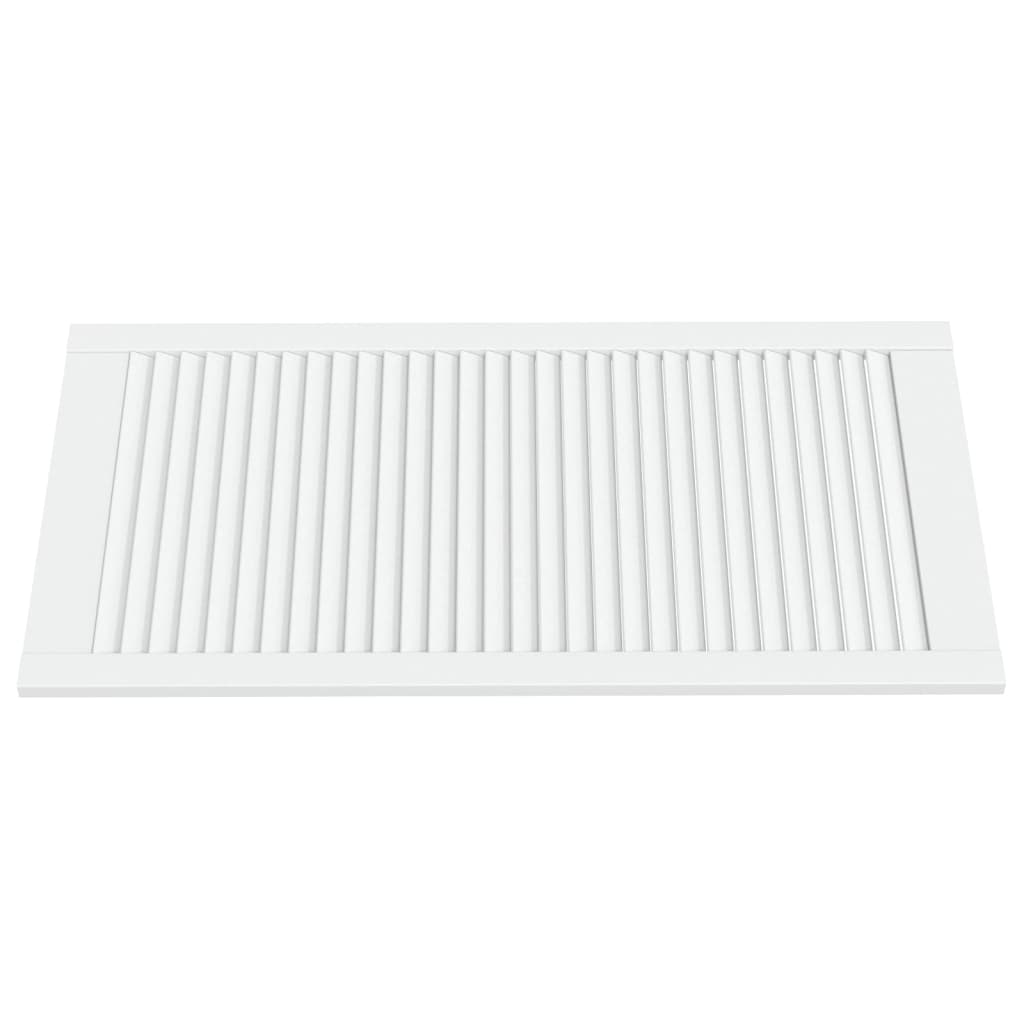 Ante a Lamelle 4 pz Bianche 99,3x49,4 cm in Legno di Pino