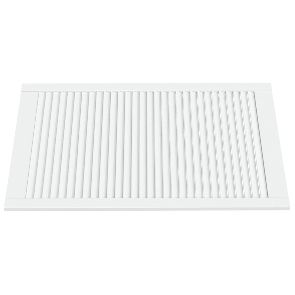 Ante a Lamelle Bianche 2 pz Bianche 99,3x59,4 cm Legno di Pino