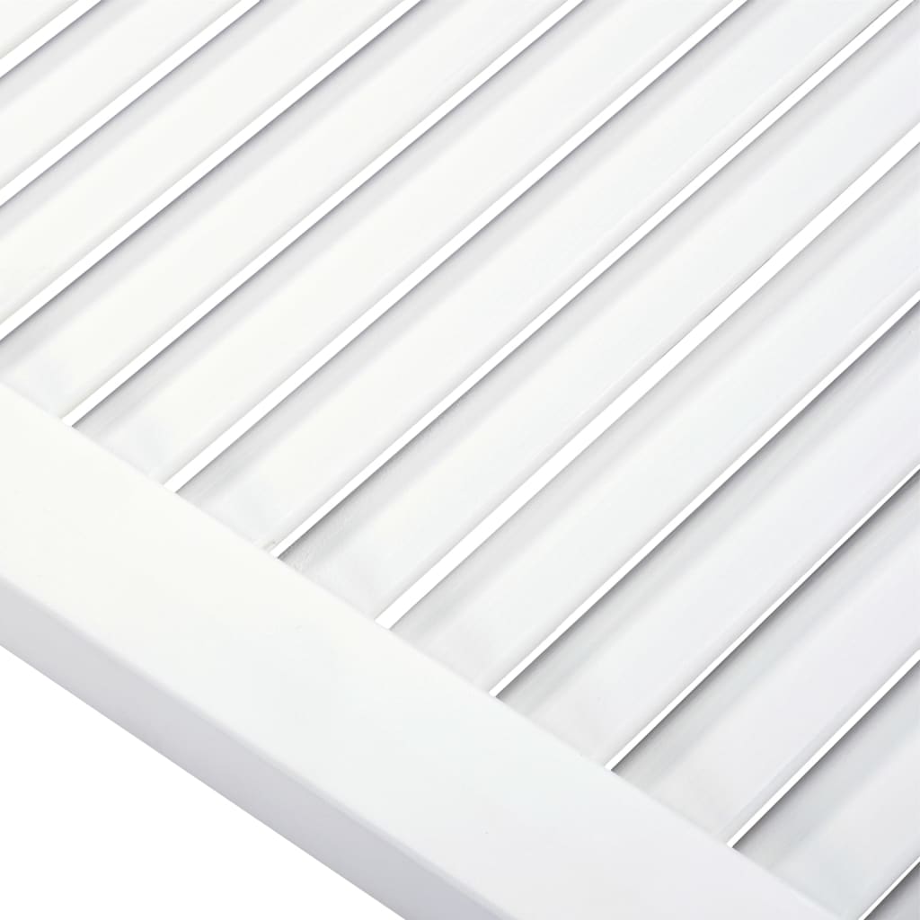 Ante a Lamelle Bianche 2 pz Bianche 99,3x59,4 cm Legno di Pino