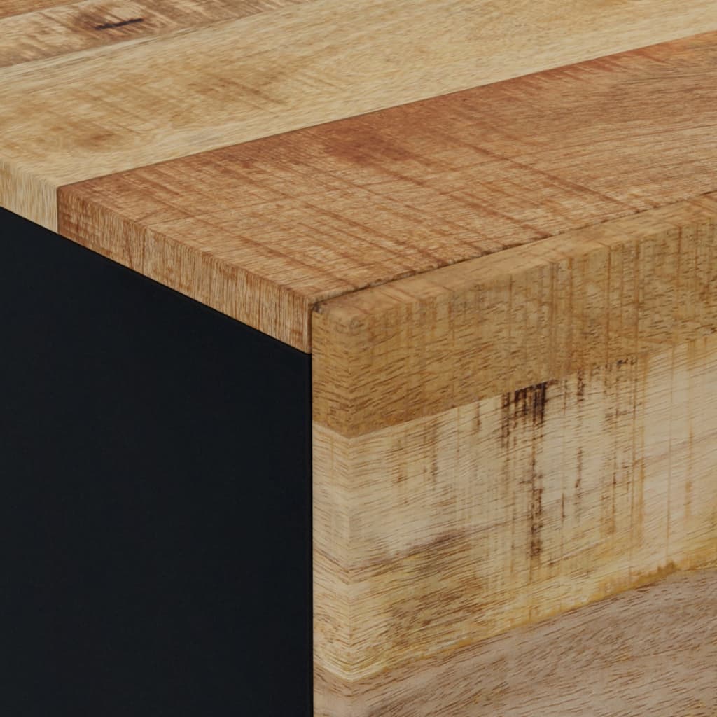 Comodini 2pz 40x33x46 cm in Legno Massello di Mango