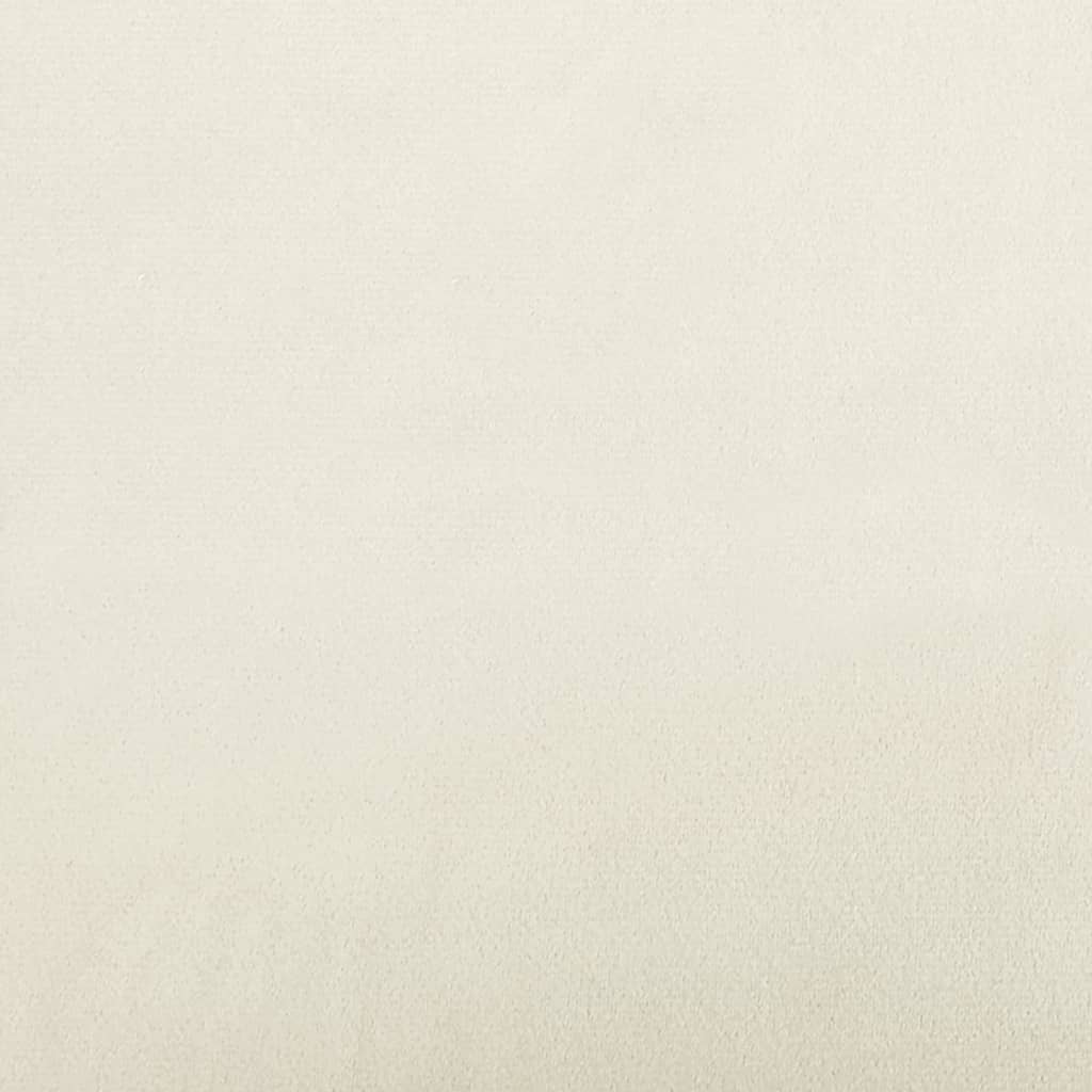 Cuscini Decorativi 2 pz Crema Ø15x50 cm in Velluto
