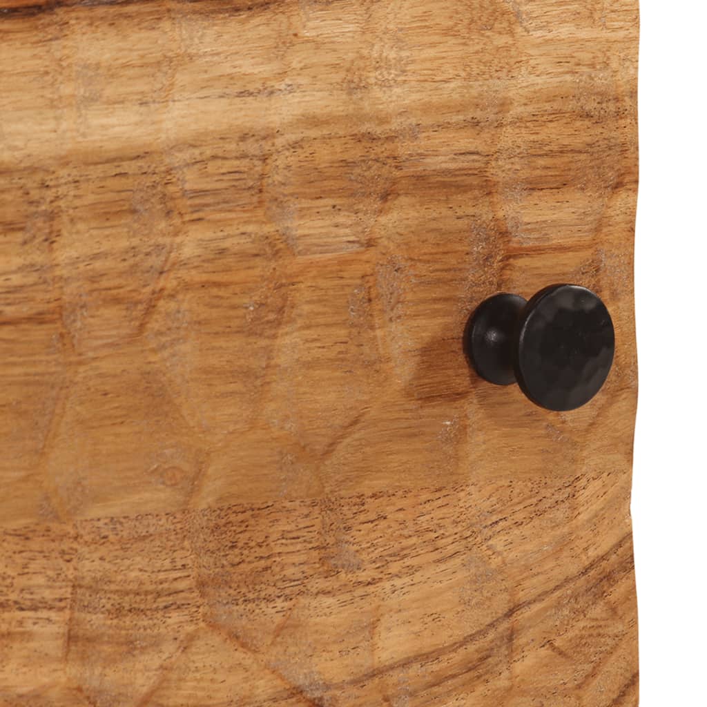 Comodino 40x33x46 cm in Legno Massello di Acacia