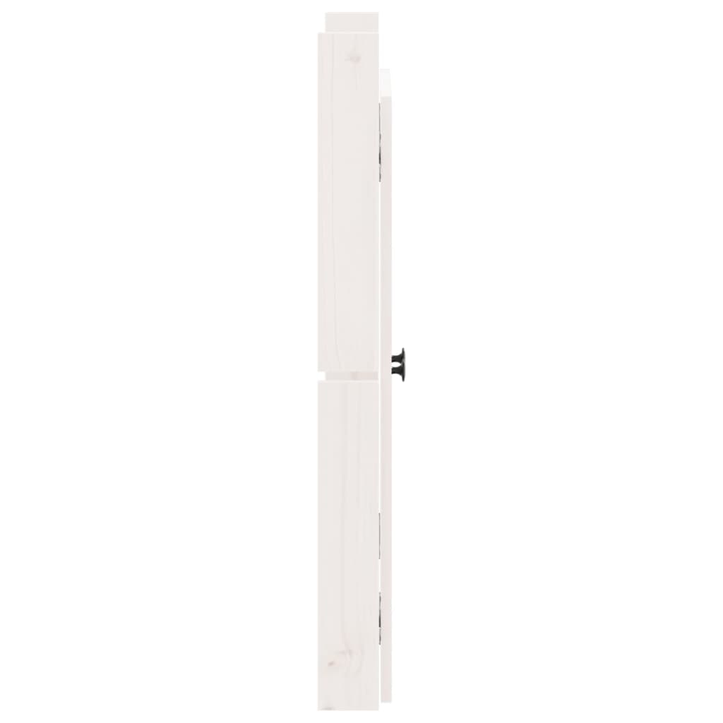 Ante da Cucina da Esterno 2pz Bianche 50x9x82cm Legno Massello di Pino