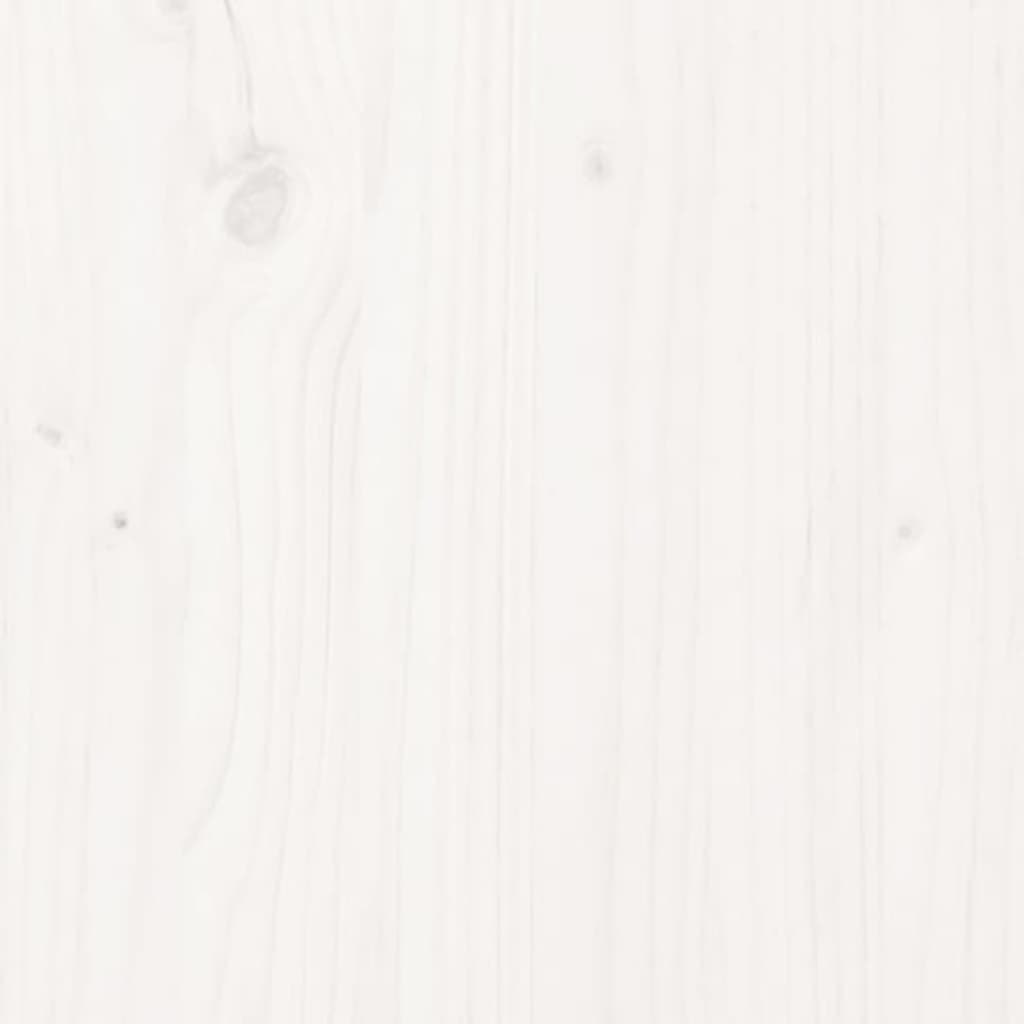 Ante da Cucina da Esterno 2pz Bianche 50x9x82cm Legno Massello di Pino
